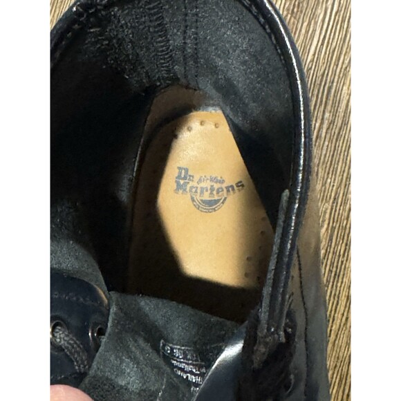 Doc Martens 1460 8 Eyelet Dark Sea Green Teal Leather Combat Boots Men 6 Women 7 - Picture 10 of 10